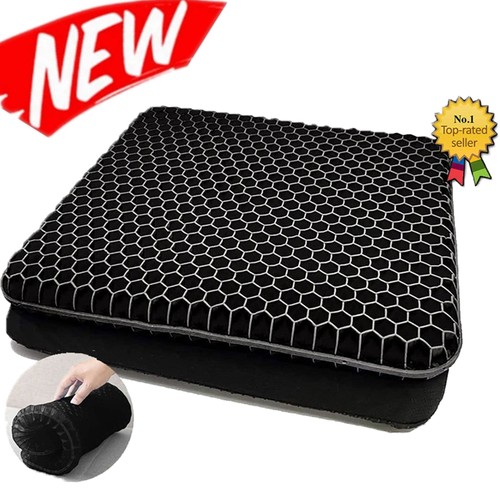 Black gel seat cushion - gel,
