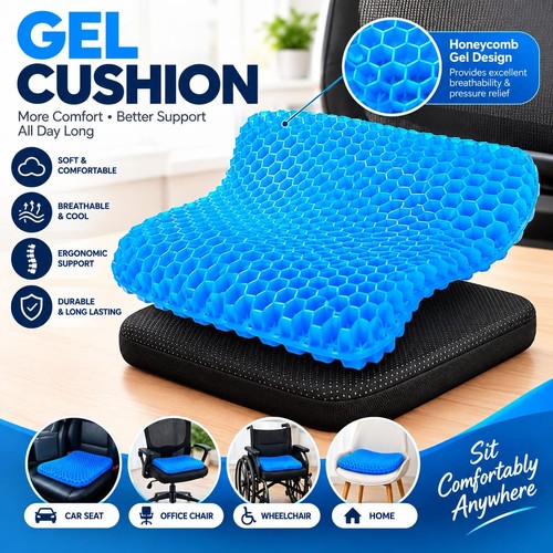 Honeycomb gel seat cushion - honeycomb,