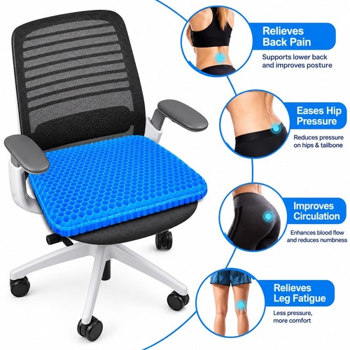 Gel seat cushion double - , thick