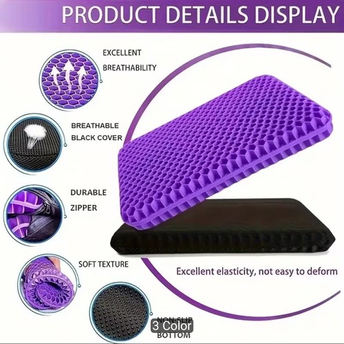 Gel seat cushion double thick