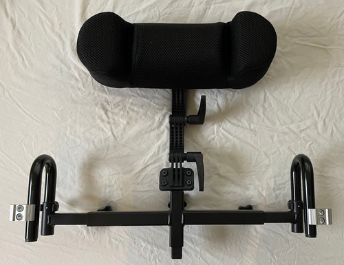 Adjustable wheelchair headrest - adjustable,