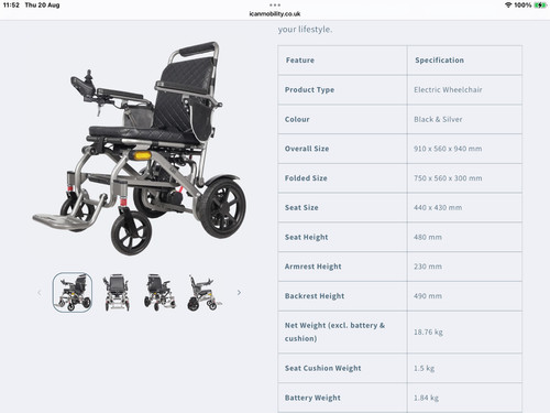 Electric mobility powerchair - electric,